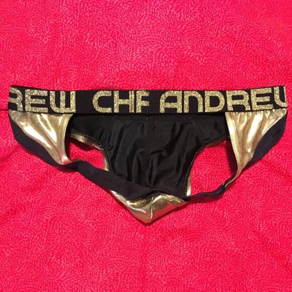 Andrew Christian Golden Boy Brief Jock Size LARGE 🆕🩲🌟 - Picture 8 of 12